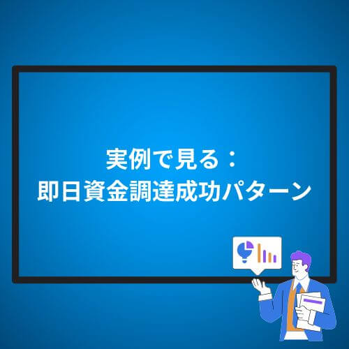 実例で見る：即日資金調達成功パターン